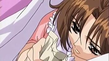 Naked anime babe teased and prodded