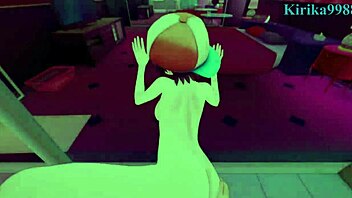 oozora subaru and yuzuki choco share a pov moment in hololive vtuber hentai