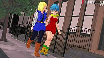 Hot brunette milf shares toys with two friends