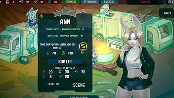 Furry survivors gameplay 2: anime-style porn game