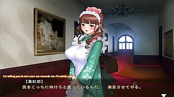 maid-san to boin game hozuki scene 2 english