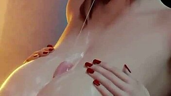 perfect paizuri boob job in 3d porn compilation with sound effects