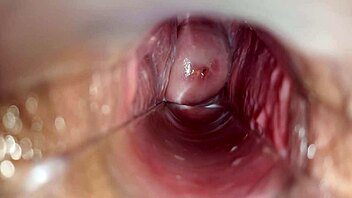 uhh, close-up orgasm inside vagina, so intense!