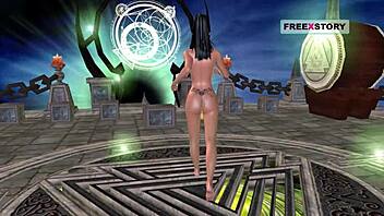 an animated 3d cartoon of a cute indian girl posing with a banana