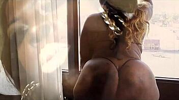 Gucci panda gets her fat ebony ass fucked