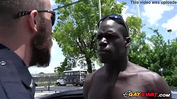 horny gay cops drag black suspect into locker room for intense group banging