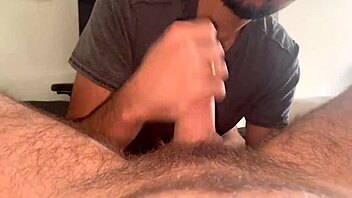 big white cock cums in mouth