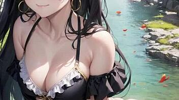 3D animated AI generates beach porn with ASMR sounds