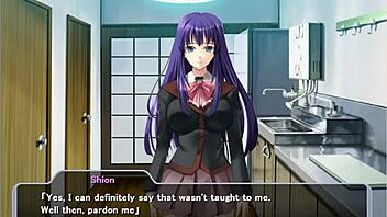 Beautiful anime Shion gets some rough treatment in this porn game