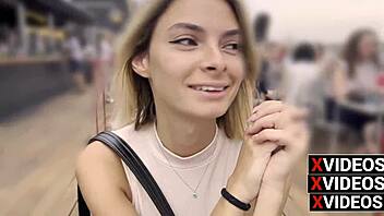 Hot Girl Picked Up in Bucharest Taxi for Outdoor Fun