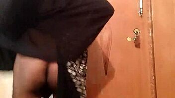 Hot gay homemade video with silk gown play.