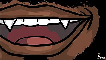 In this anime, a huge cock vampire named Isiah Maxwell interacts with his submissive servant