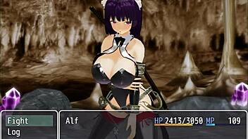 Heroine in a Hentai game - Girl B Hero Scenes Part 1 Shisen 1