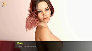 Teen with Big Tits Stars in Erotic Hentai Game