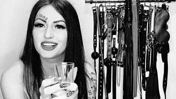 Hot video with dominatrix Nika, um, guiding me on joi and cei stuff