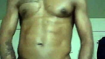 ebony guy talks shit while beating his big black cock