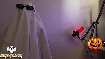 Halloween Outdoor Lingerie Fun With Sexy Amateurs