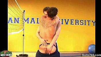 ultra sexy jocks slamming hard in intense butt action