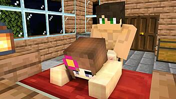 Minecraft animation of crush inviting over