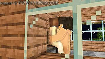 Minecraft animation of crush inviting over