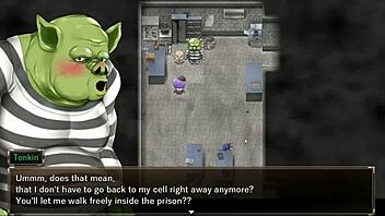 karryn's rough threesome in prison