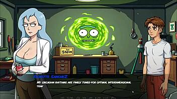 Morty's sister serves up a hot dose of hentai action