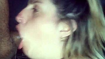 Damn, She Squirts Hard Like a Bitch! I Cumshot Right in Her Eyes!