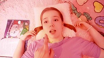 Step-daddy started reading a bedtime story. Things got heated with my blonde homemade charm.
