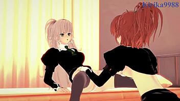 i watch shizuma and nagisa lesbin play