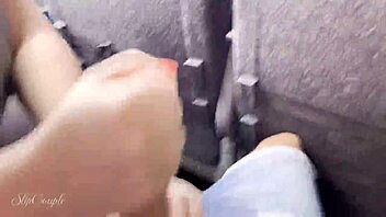 Milf risked a sneaky blowjob on travel bus, unnoticed