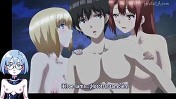 isekai harem monogatari with big tits futanari action