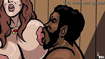 In this anime, a huge cock vampire named Isiah Maxwell interacts with his submissive servant