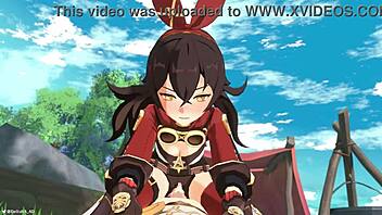 Outride her - genshin impact amber x aether animation