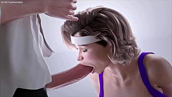 3D porn game with busty stepmoms deepthroat and cumshot
