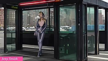 Softcore Teasing Big Ass Flashing on Way Back Home?