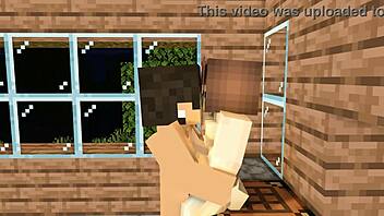 Minecraft animation of crush inviting over