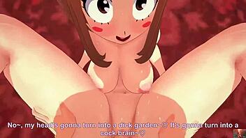 Boss Ochaco Uraraka gets caught and fucked hard in office roleplay.