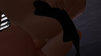 Hard futa cock slut rides and creampies elf prisoner