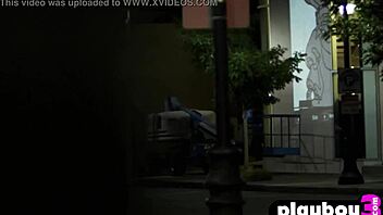 Perfect Brunette Alexandra Tyler Poses Outdoors, Exposing Her Nice Boobs