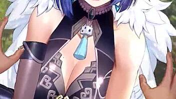 yelan from genshin impact embarks on a mysterious adventure in the world of teyvat, uncovering ancient secrets and facing challenges along the way.