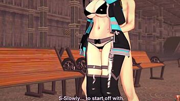 Smokin cosplayer in 3d takes control and unleashes hot stream in pov missionary