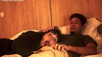 My stepsister lets me put my dick in her mouth and almost our parents catch us!