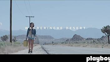 Perfect Brunette Alexandra Tyler Poses Outdoors, Exposing Her Nice Boobs