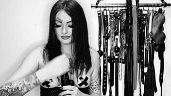 Hot video with dominatrix Nika, um, guiding me on joi and cei stuff