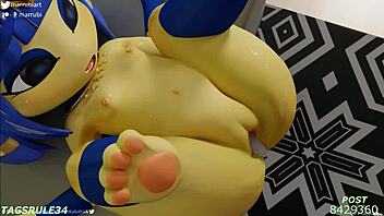 Ankha: The sensual goddess in stunning 3D hentai compilation 2