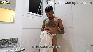real cock action with brazilian bodybuilder daddy 😏