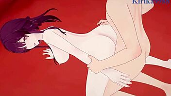 serval landau and kafka having intense sex in honkai star rail hentai 😍