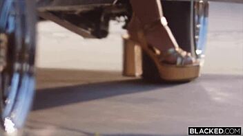 can violet myers really take 8 big black cocks in her gangbang debut?