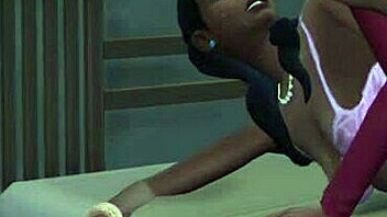 Monalisa in pink bra seduced and fucked doggystyle