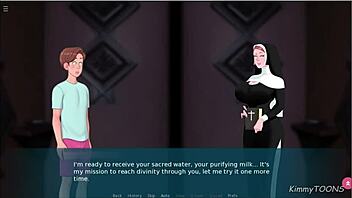 priest anan bangs nun hard in church confession box scene